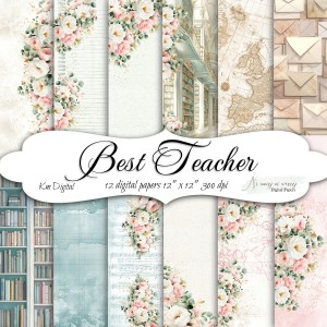 Best Teacher KWADRAT papiery do druku