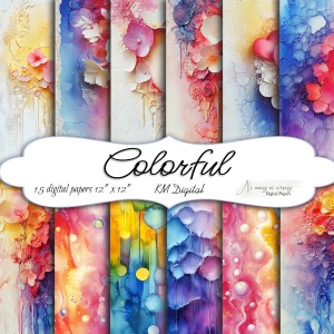 Colorful KWADRAT papiery do druku