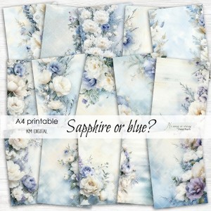 A4 Sapphire or Blue- papiery do druku