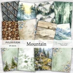 A4 Mountain papiery do druku górskie