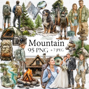 Mountain - zestaw grafik górskich do samodzielnego wydruku