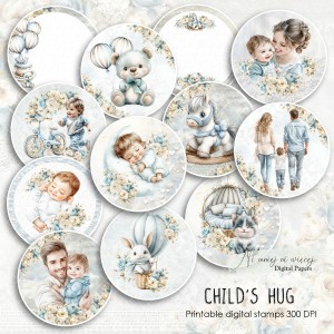Child's Hug - digi stemple dziecięce