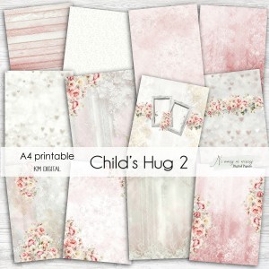 A4 Child's Hug 2 papiery do druku - dla dziewczynki