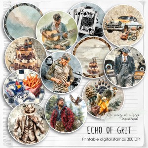 Echo of Grit - digi stemple męskie