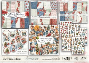 Family Holidays ZESTAW POWIĘKSZONY - do samodzielnego wydruku