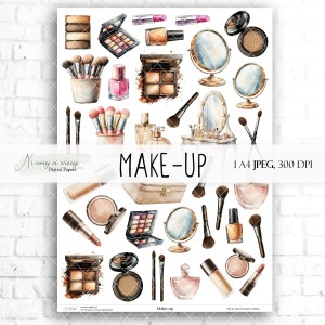 Arkusz grafik "Make-up" do wydruku 