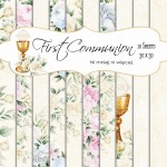 First Communion KWADRAT papiery do druku 