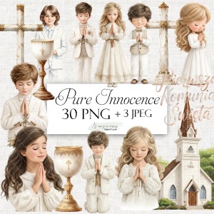 Pure Innocence - zestaw grafik do druku PNG + JPEG