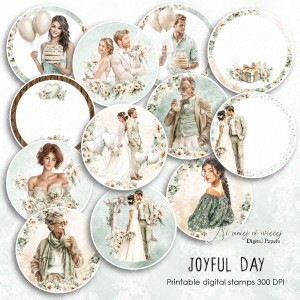 Joyful Day - digi stemple