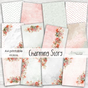 A4 Charming Story - papiery do druku
