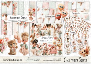 Charming Story ZESTAW POWIĘKSZONY - do samodzielnego wydruku 