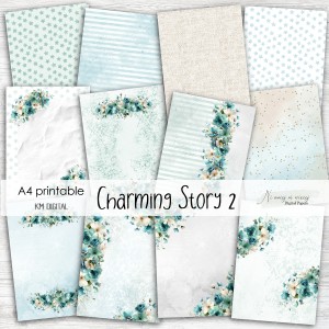 A4 Charming Story 2 - papiery do druku