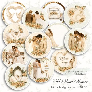 Old Rose Manor -  digi stemple