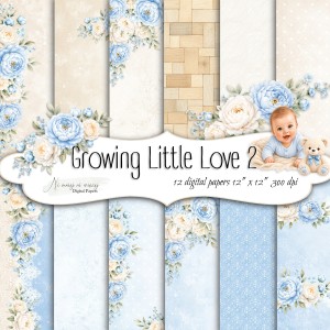 Growing Little Love 2 KWADRAT - papiery do druku