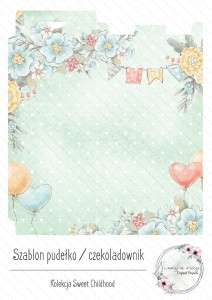Sweet Childhood szablon czekoladownik zielony