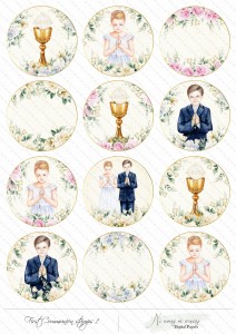 First Communion digi stemple 1
