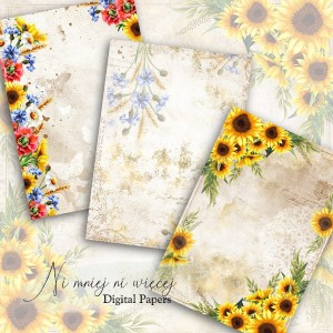 Meadow Flowers A4 papiery do druku