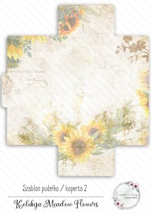 Meadow Flowers szablon kopertówka B2