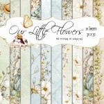 Our Little Flowers KWADRAT papiery do druku