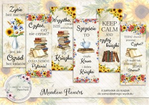 Meadow Flowers zakładki do książki