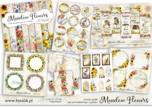 MEGA PAKA Meadow Flowers KWADRAT zestaw powiększony