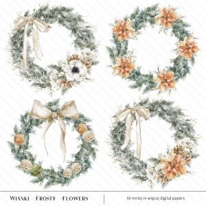 Frosty Flowers wianki do druku