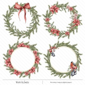 Idą Święta wianki do druku