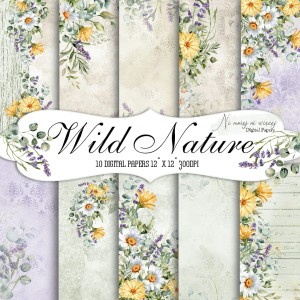 Wild Nature KWADRAT papiery do druku