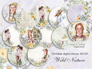 Wild Nature digi stemple do druku