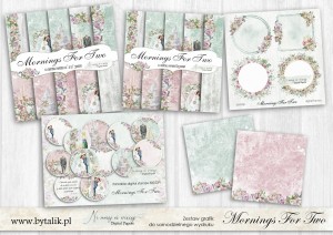 Mornings For Two zestaw powiększony KWADRAT + A4