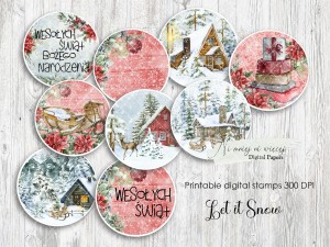 Let it Snow digi stemple