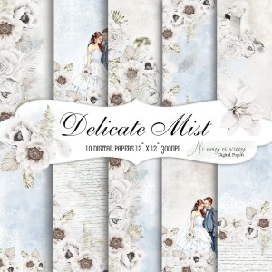Delicate Mist KWADRAT papiery do druku