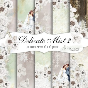 Delicate Mist 2 KWADRAT papiery do druku