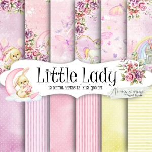 Little Lady KWADRAT papiery do druku