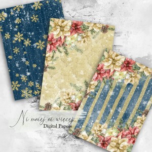 Christmas Wishes A4 papiery do druku