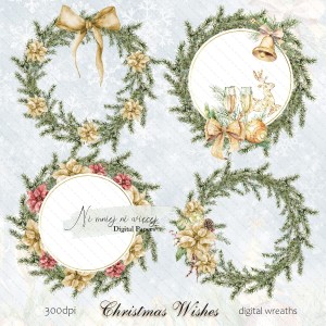 Christmas Wishes wianki do druku