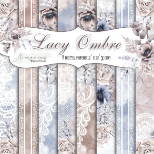 Lacy Ombre KWADRAT papiery do druku
