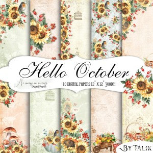Hello October KWADRAT papiery do druku