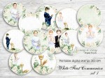 White First Communion digi stemple set1