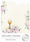 First Communion szablon czekoladownik różowy