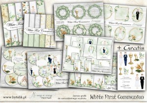 MEGA PAKA White First Communion do druku