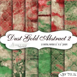 Dust Gold Abstract 2 KWADRAT papiery do druku