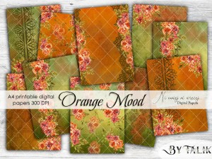 Orange Mood A4 papiery do druku