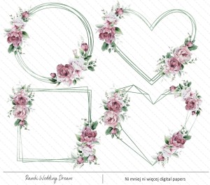 Wedding Dream ramki do druku