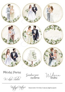 Vintage Nature digi stemple ślubne